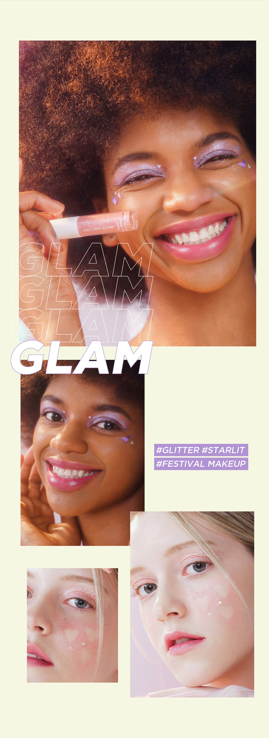 #Glam # Glitter #Starlit # Festival Makeup